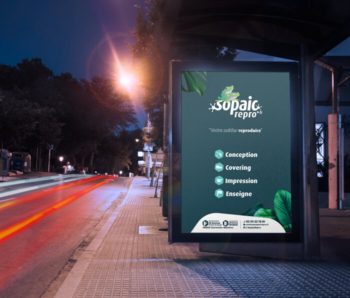 affiche backlight abribus